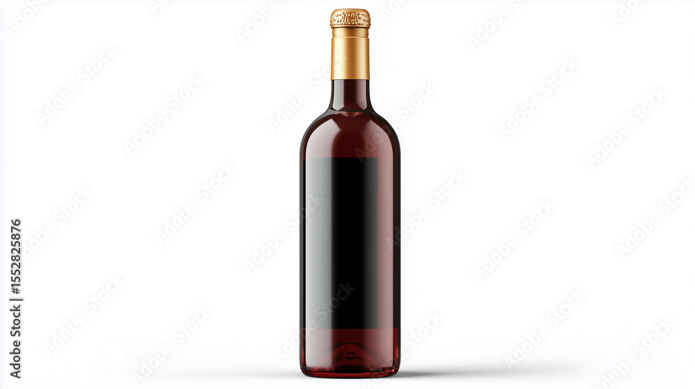 dark red wine bottle isolated on white or transparent dark red wine bottle isolated on white or transparent