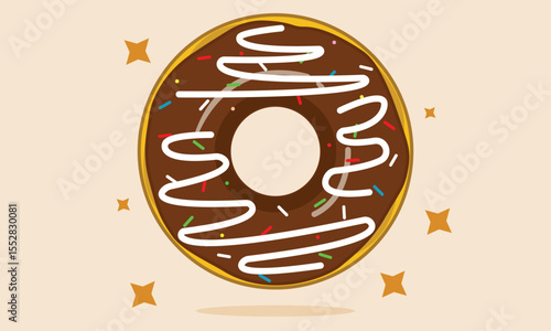 Chocolate donut sweet doughnut dessert snack pastry donuts food