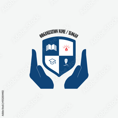 3321 educational logo school college university learning institute book academy organization
