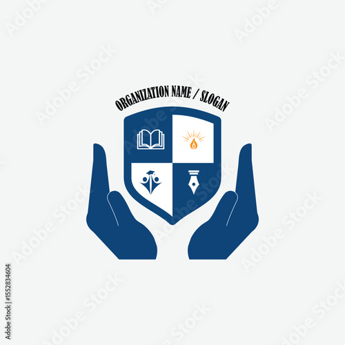 3324 educational logo school college university learning institute book academy organization