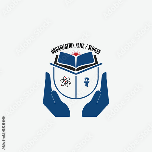 3342 educational logo school college university learning institute book academy organization [Converted]