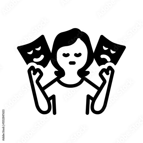 Vector multi color icon for Personality disorder