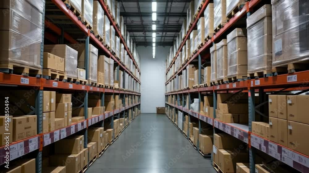 A person holds a smartphone with a blank screen in a warehouse A person holds a smartphone with a blank screen in a warehouse