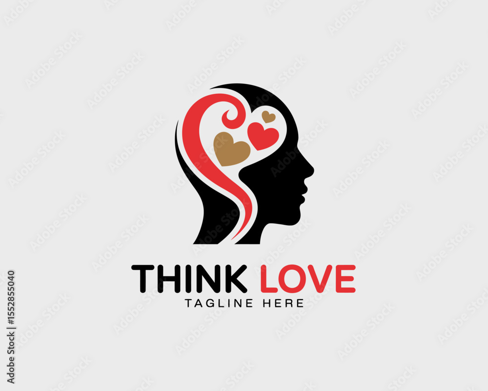 Think Love Logo Design Think Love Logo Design