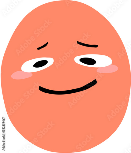 joy smile egg cartoon emotion face illustration 