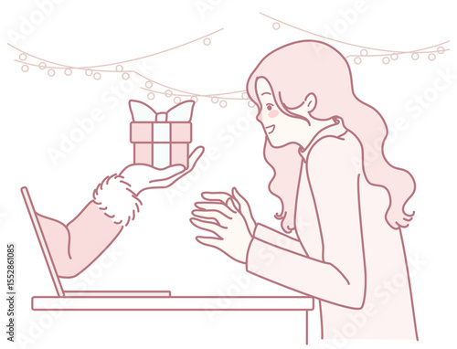A moment filled with joy and surprise unfolds as a thoughtful gift is shared online during the festive season