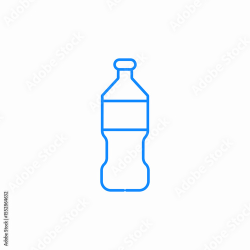 water bottle icon sign vector