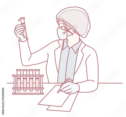 A highly skilled researcher meticulously analyzes various samples within a lab environment to gather crucial insights