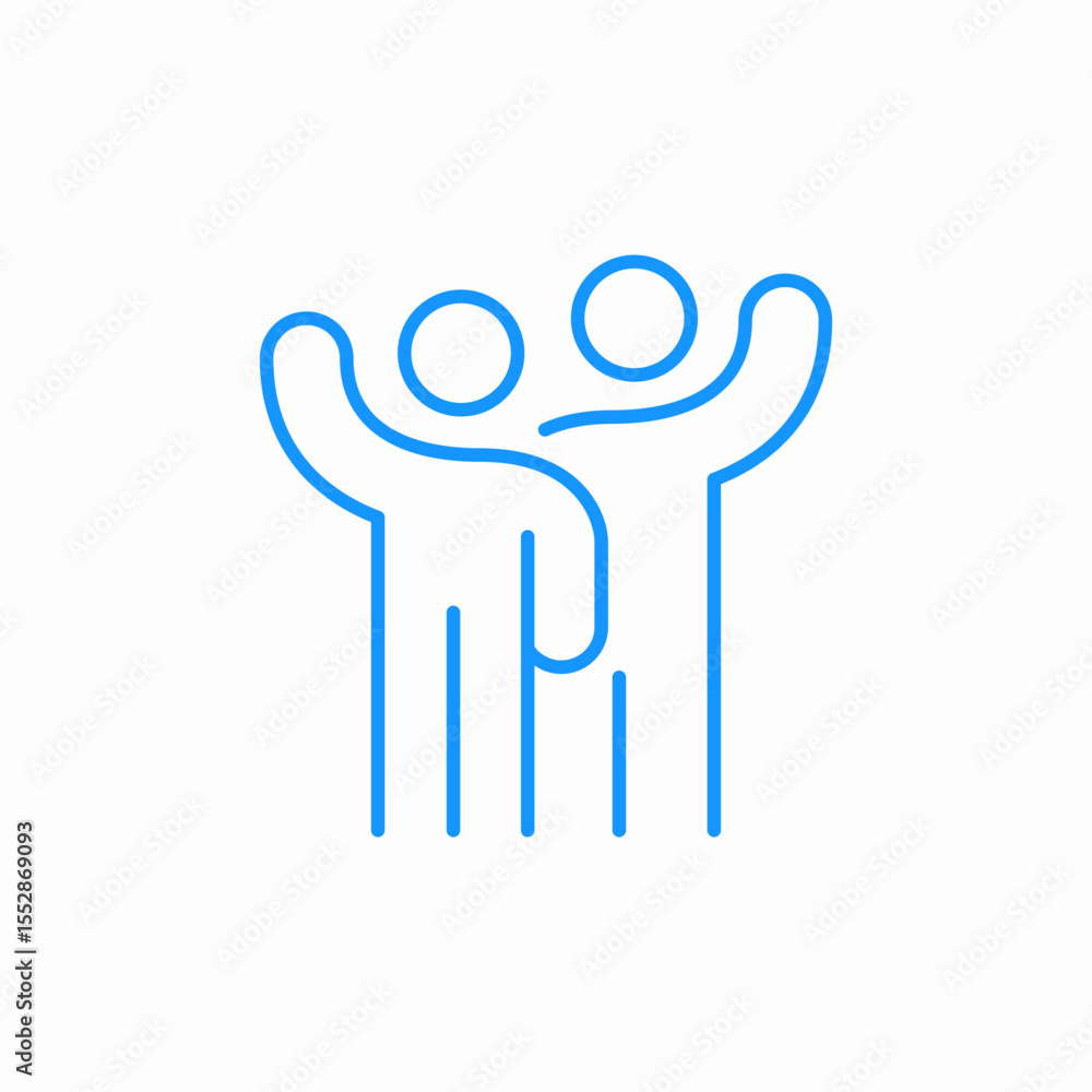 friendship support icon sign vector friendship support icon sign vector