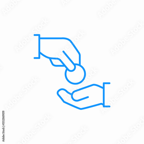 financial assistance icon sign vector