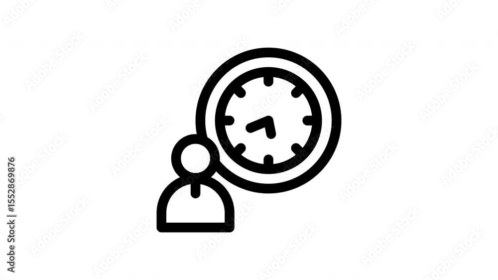 time management minimalist stroke animation time management minimalist stroke animation