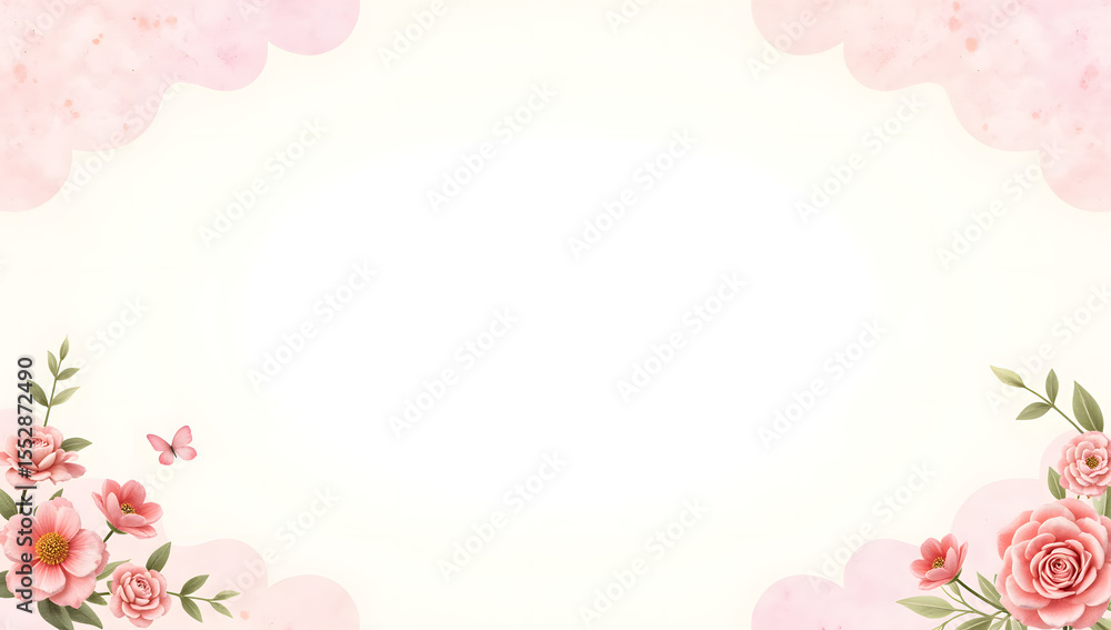 Fresh flowers visual style illustration Fresh flowers visual style illustration