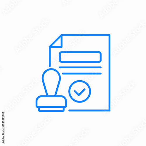 approved document icon sign vector