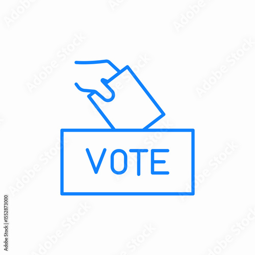 Bild auf Leinwand casting vote icon sign vector