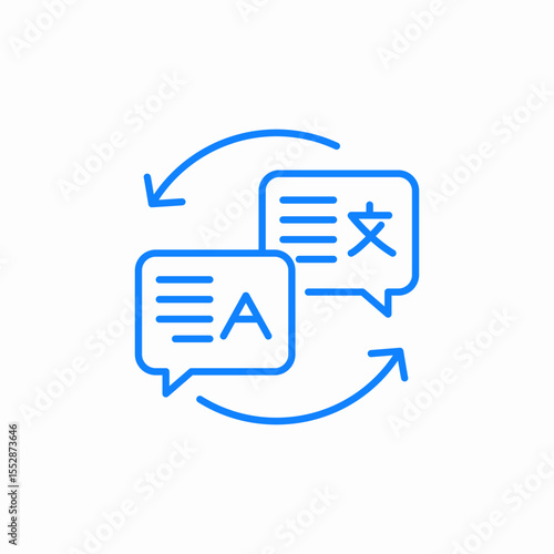 language translation icon sign vector