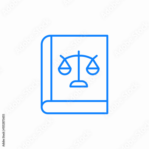 law book icon sign vector