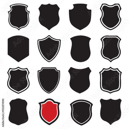 shield badge metal circle award plaque silver metal memorial plaque silver colored coat arms vector icon symbol chrome border  frame certificate insignia star shape