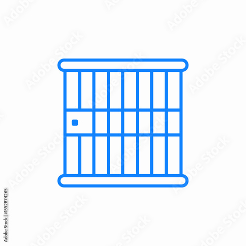 prison cell icon sign vector