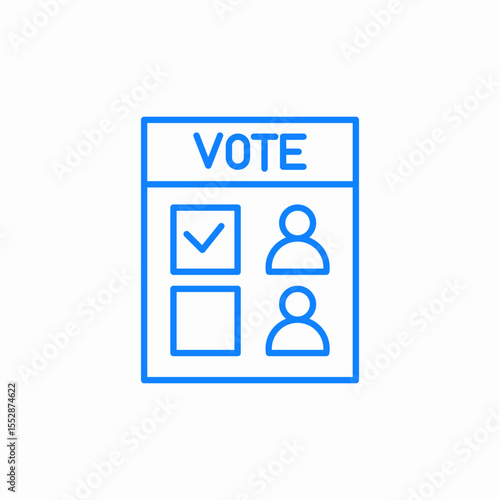 vote selection icon sign vector