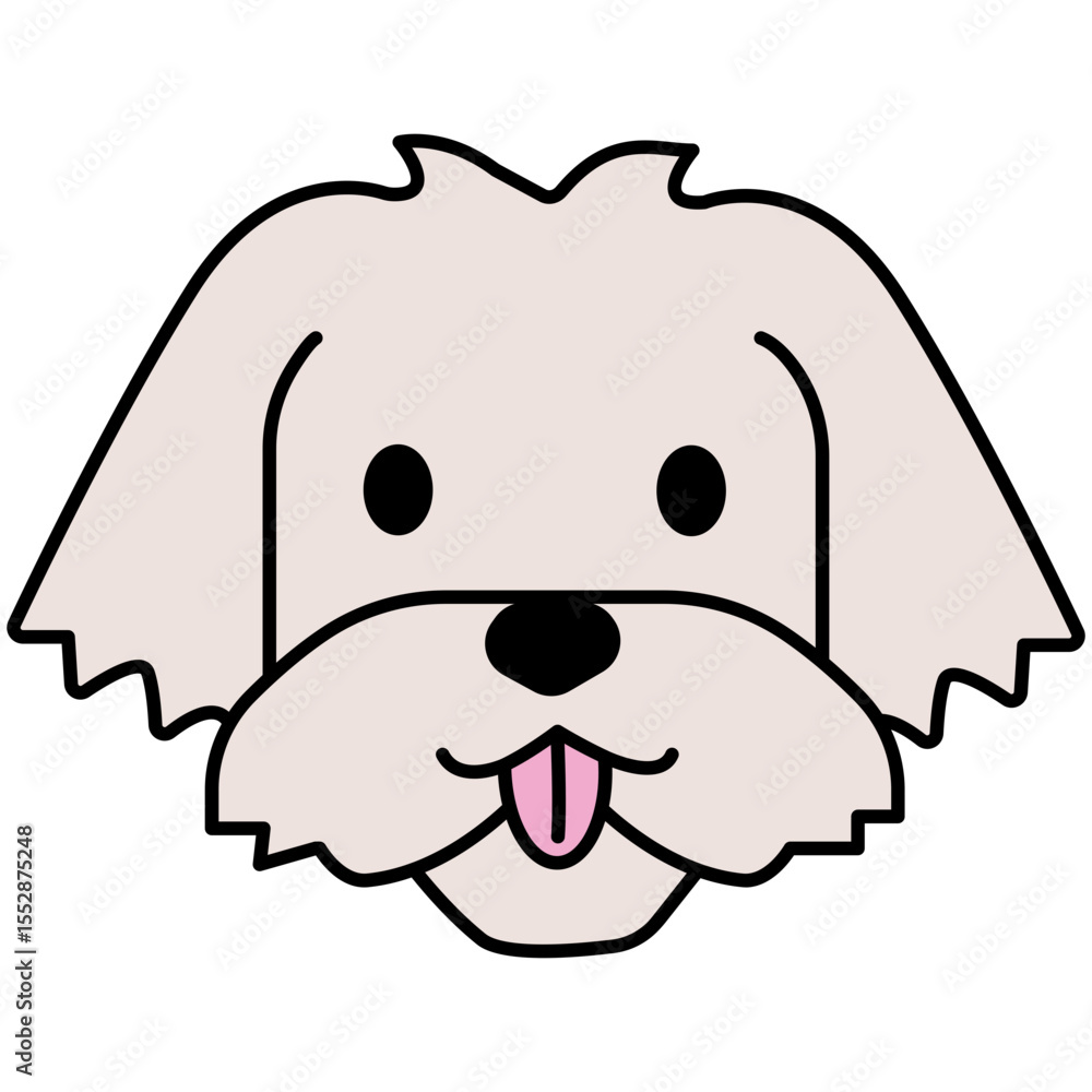 Naklejka premium National Puppy Day Happy national dog day celebrate with cute puppy dog bones and tennis balls for dog lovers A cute illustration of a puppy with big eyes, surrounded by hearts, bones, and paw prints,