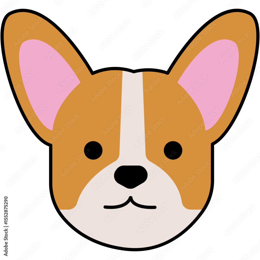 Fototapeta premium National Puppy Day Happy national dog day celebrate with cute puppy dog bones and tennis balls for dog lovers A cute illustration of a puppy with big eyes, surrounded by hearts, bones, and paw prints,