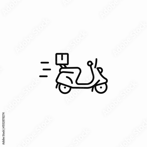 fast delivery icon sign vector