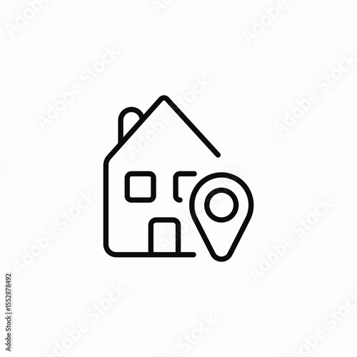 home location icon sign vector