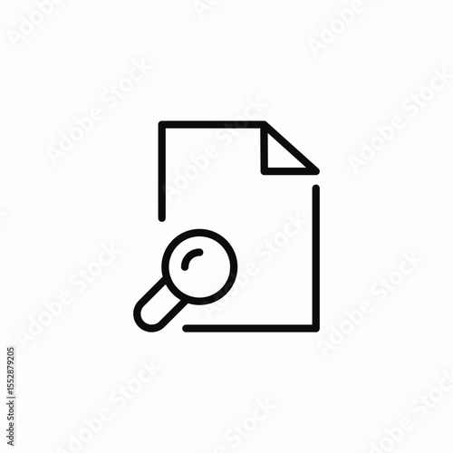 search document icon sign vector