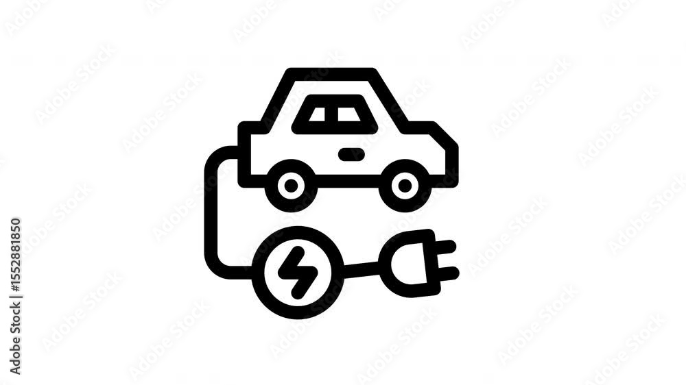 charging battery minimalist stroke animation charging battery minimalist stroke animation