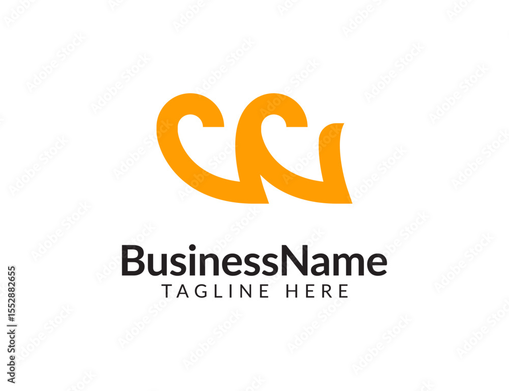 Obraz premium W alphabet letter vector symbol logo. Initial letters w monogram logo template, icon for business