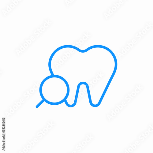 dental checkup icon sign vector
