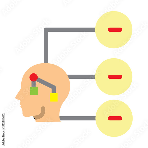 Strategic Thinking Vector Flat Icon Design
