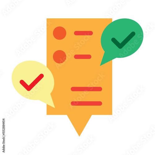 Multilingual Assessment Vector Flat Icon Design
