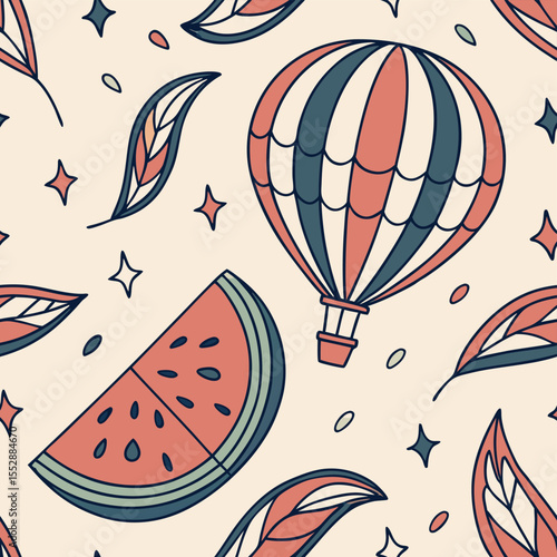 Abstract geometric composition featuring a vibrant blend of primary and secondary colors with clean lines and typography suitable for modern design projects