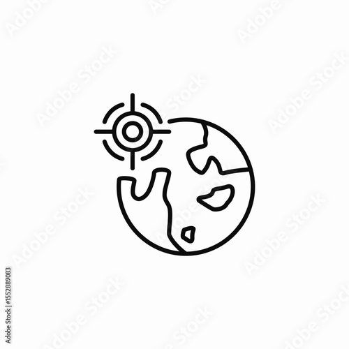 global target icon sign vector