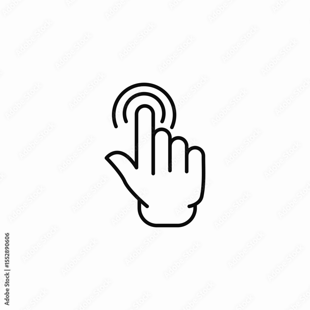 touch gesture icon sign vector touch gesture icon sign vector