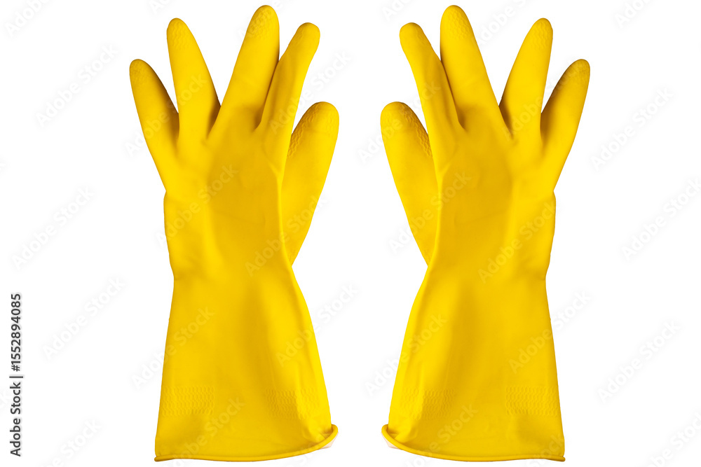 Obraz premium Yellow rubber gloves