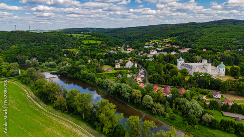 Zamek w Krasiczynie,widok z drona