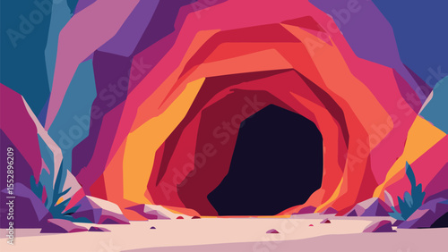 Cave Entrance Illustrations

