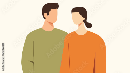 man and woman - husband and wife - couple vector