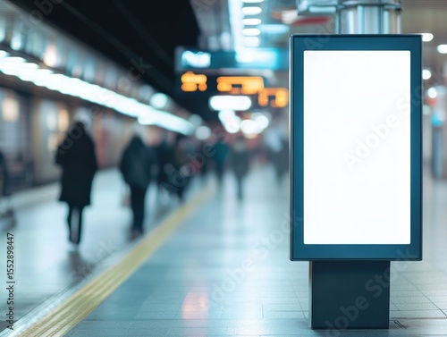 Wallpaper Mural Blank billboard in a metro station Torontodigital.ca
