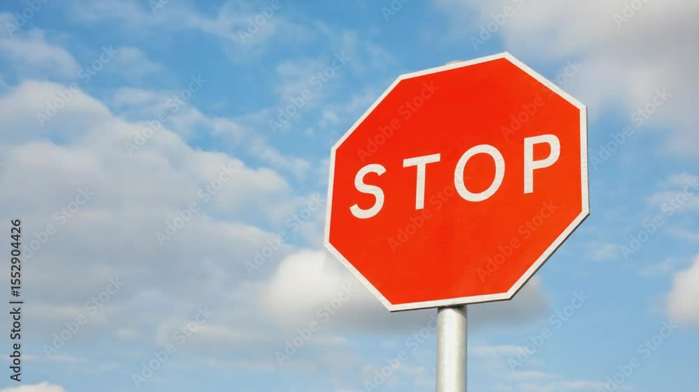 Stop sign. Stop sign.