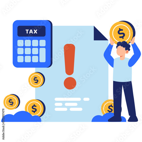 Understanding Tax Obligations with Financial Tools and Visual Cues