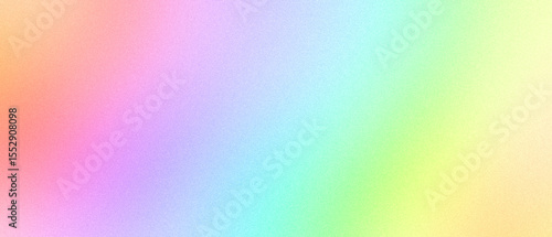 Rainbow color gradient background with grainy texture