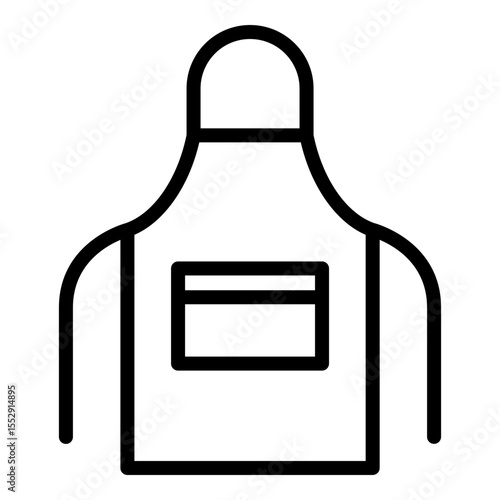 Apron icon. Vector line icon