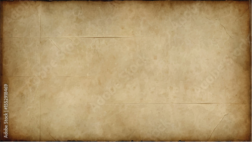 Aged brown parchment texture on a vintage wooden background