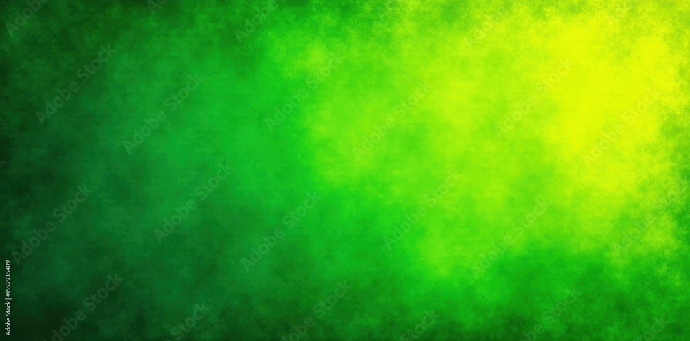 Fototapeta premium Green textured banner with yellow-green noise overlay, template, header
