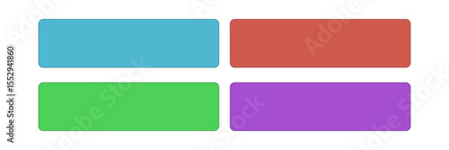 Colorful CTA button template set.