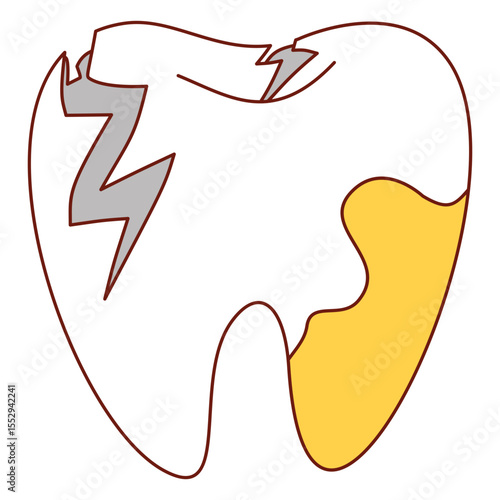 broken tooth icon