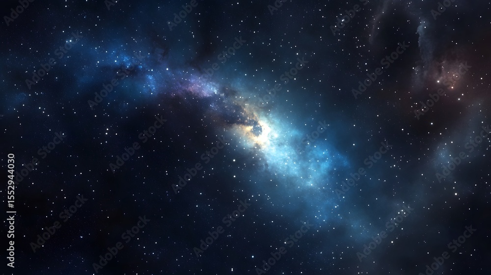 Obraz premium Cosmic Nebula Space Background Starscape